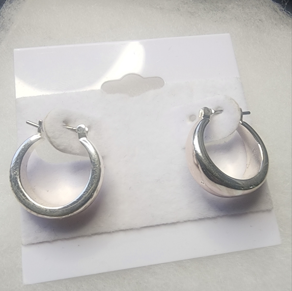 Fashion silver Hoop earrings